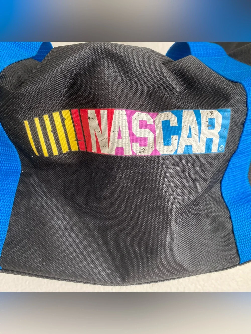 Vintage Nascar MBNA duffle bag